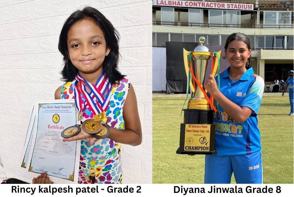 Trailblazers of White Lotus: Young Champions Who Made Us Proud! Celebrating the Exceptional Sporting Achievements of Rincy Kalpesh Patel and Diyana Jinwala