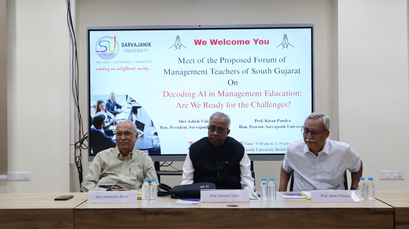 Bridging Academia and Industry: Sarvajanik University’s First AI-Focused Management Education Meet